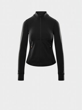 Aritzia Black Full-Zip Athletic Jacket